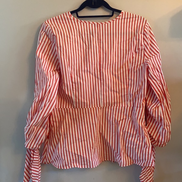 J. Crew open sleeved striped top - Picture 3 of 3